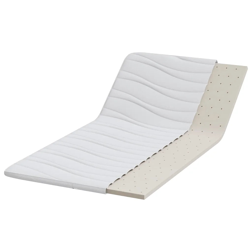 Topper per materasso Bianco 100 x 200 cm Tessuto a maglia 4106405