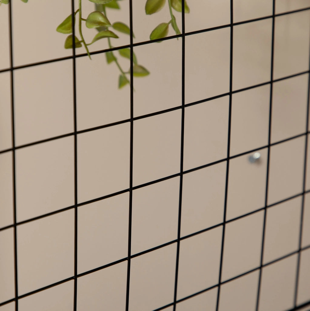 Scaffale modulare a cubi in metallo nero, 6 vani