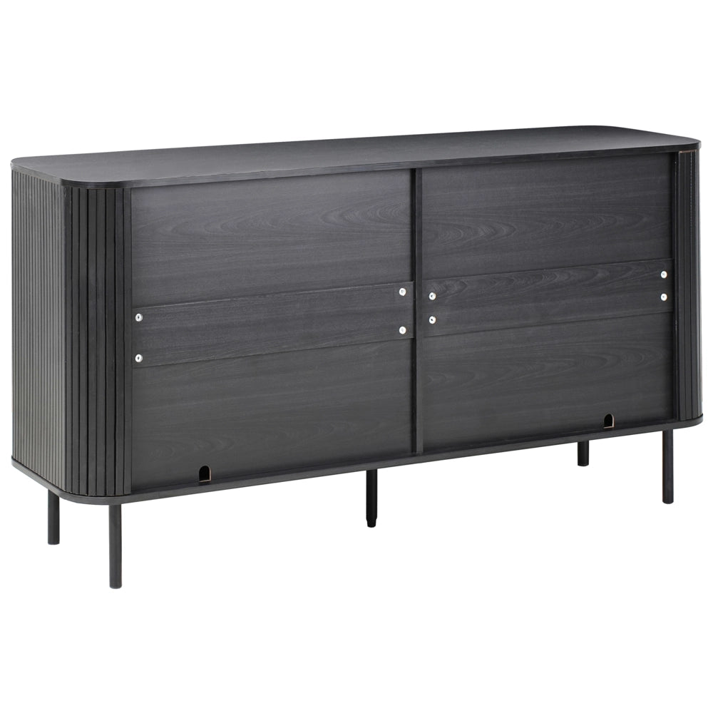 Cassettiera con 6 cassetti MDF legno chiaro gambe in metallo stile retrò