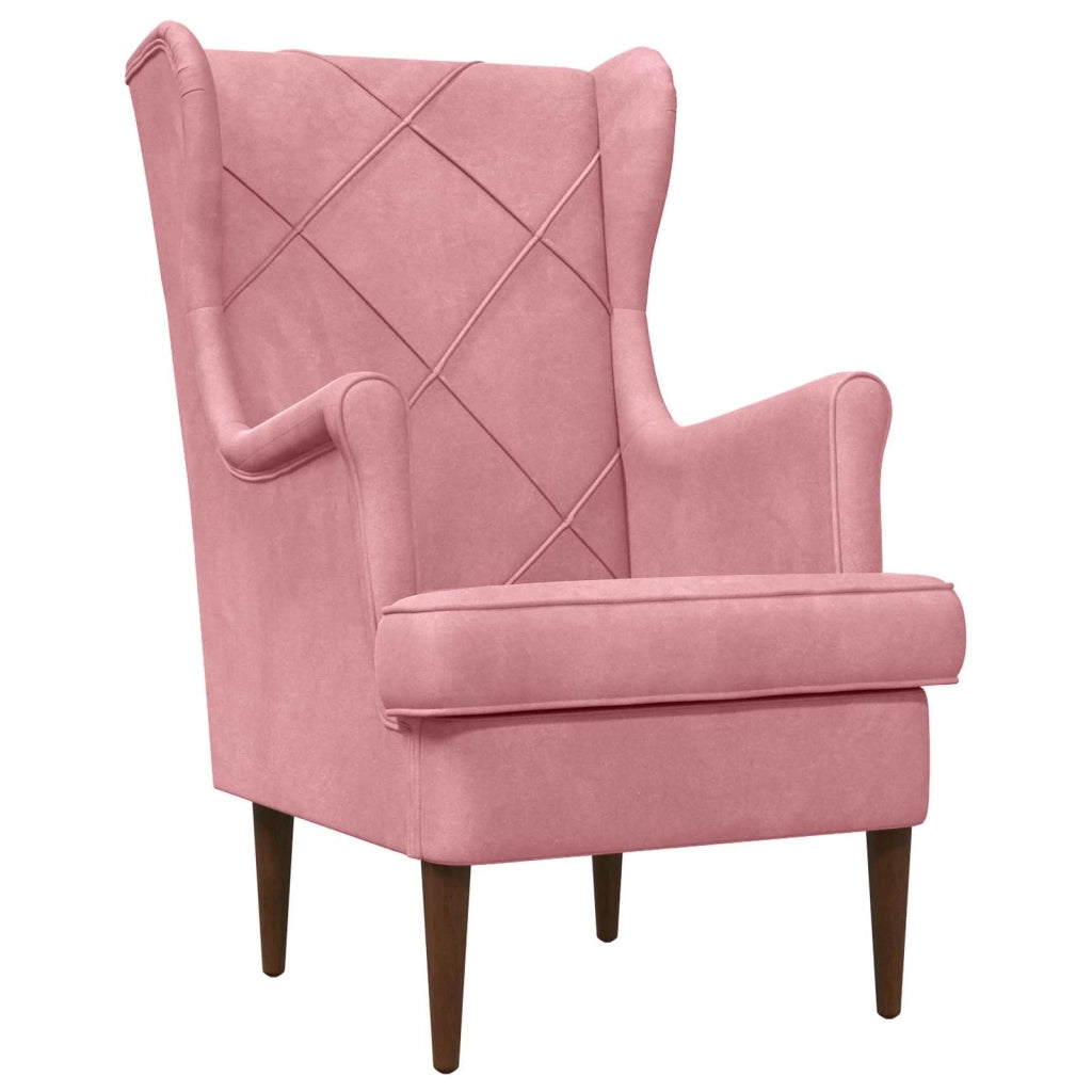 Poltrona | Sedia Relax Rosa Velluto