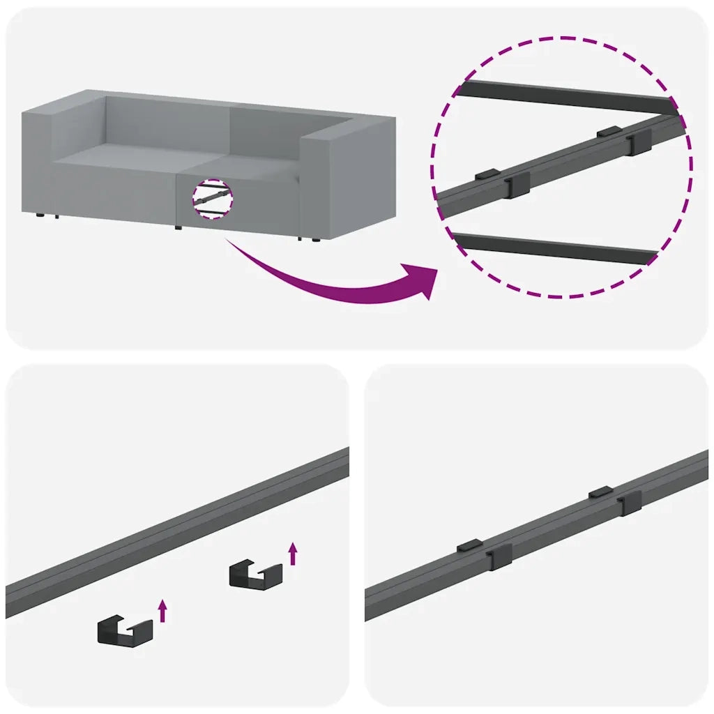 Modulo Terminale Bracciolo Divano Modulare con Cuscini 100 cm CFW1567114
