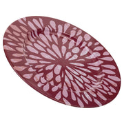 Placca in metallo rossa d33x1,5h
