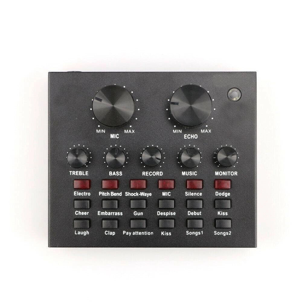 Trade Shop - Scheda Audio Esterna Bluetooth Per Dirette Steaming Mixer Pc Cellulare Dal Vivo -