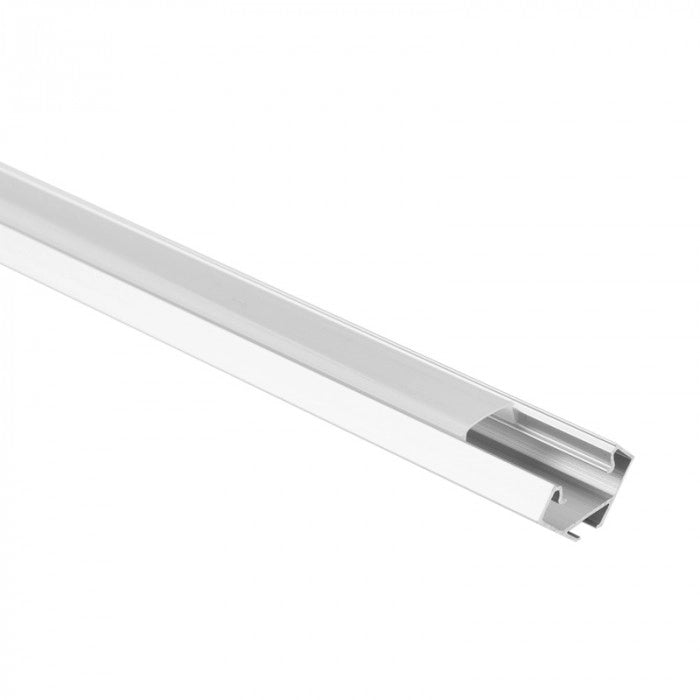 Profilo LED angolare R01 anodizzato con diffusore 1m Ecolight