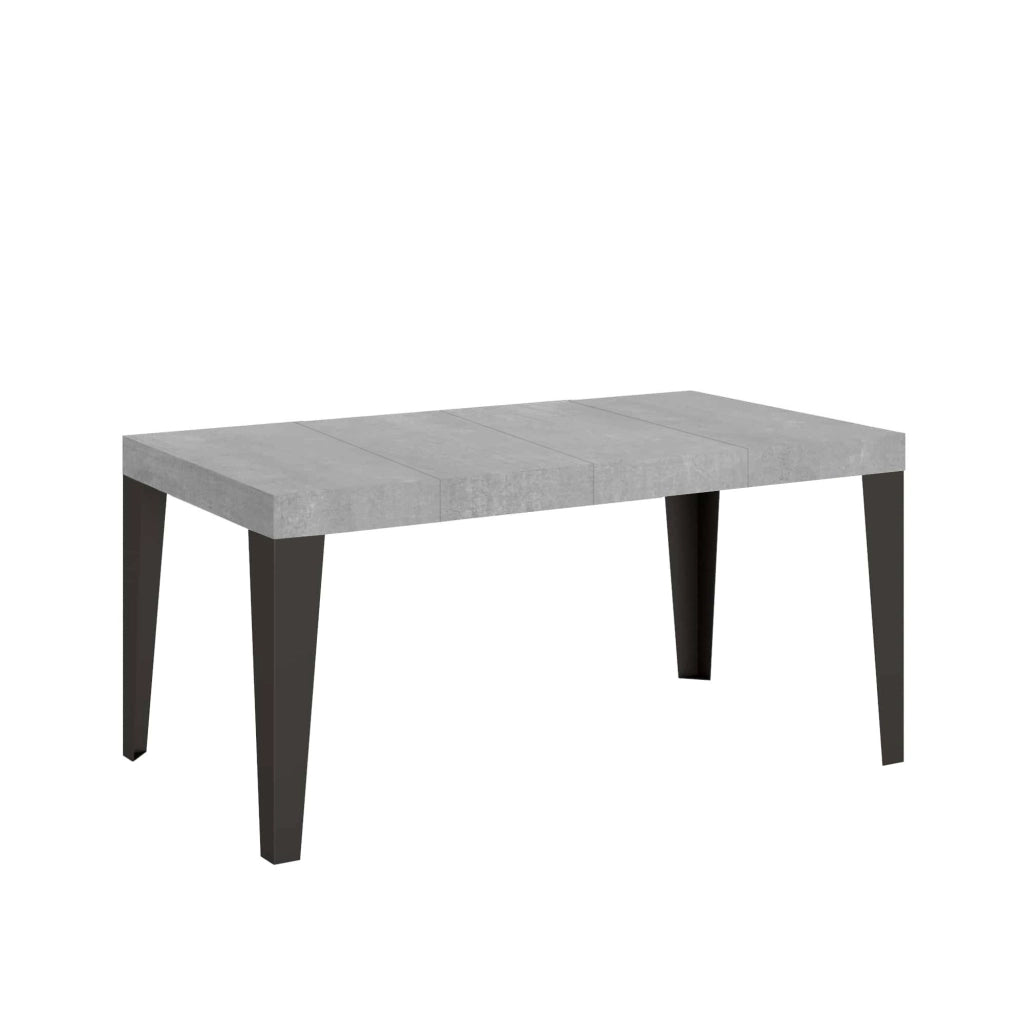 Tavolo allungabile 90x130/234 cm Flaris Premium Cemento telaio Antracite