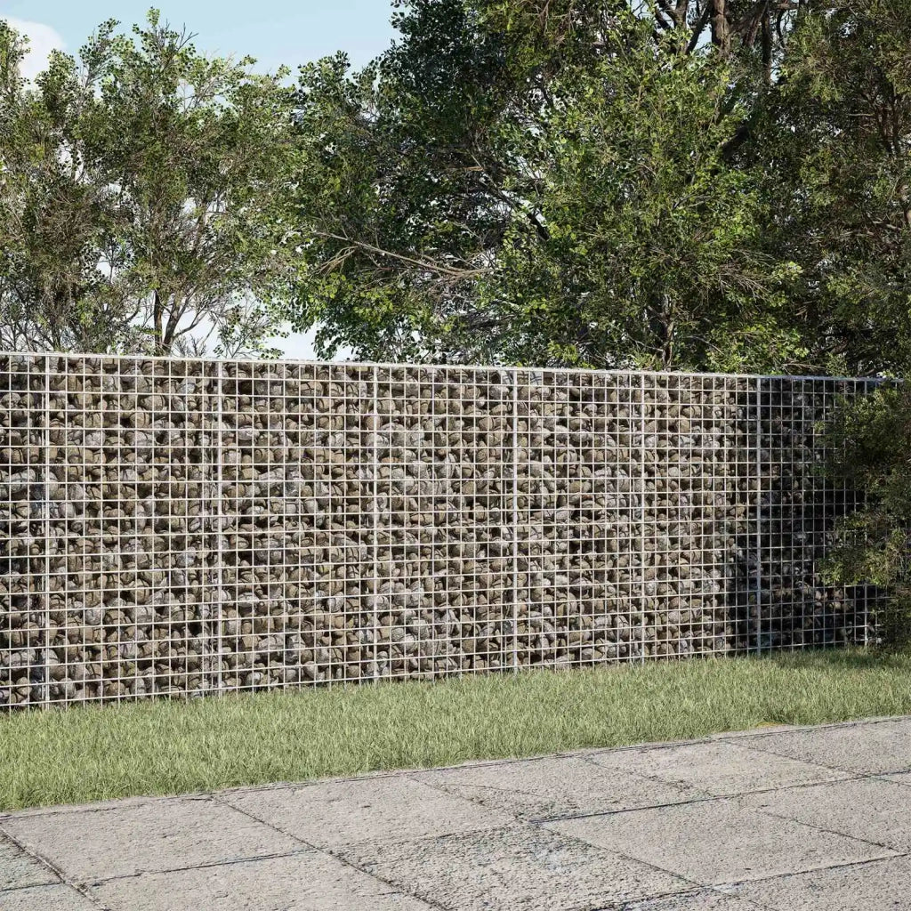 Gabione con filo da 5 mm e rete da 5x5 cm 250x10x100 cm 3463967