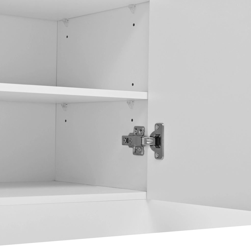 Guardaroba da ingresso 100x35x180 cm con specchio; panca e LED bianco HOMVRA