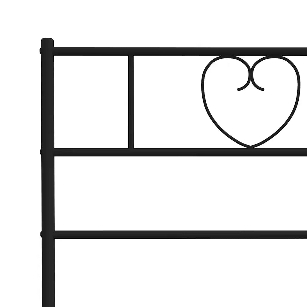 Testiera di Ricambio in Metallo Nero 150 cm 355497