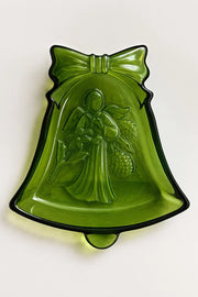 Piatto a forma di Campana verde 17X15X3