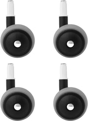Pneumatici per Rollatori 4 pezzi - Materiale ABS/TPE - 360° di Flessibilità - Ruote Silenziose - Pneumatici di Ricambio - Adatti per Sedie a Rotelle - Rollatori