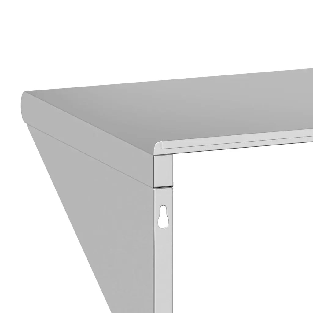 Mensola a Muro 50x45x31 cm Argento in Acciaio Inossidabile 30276