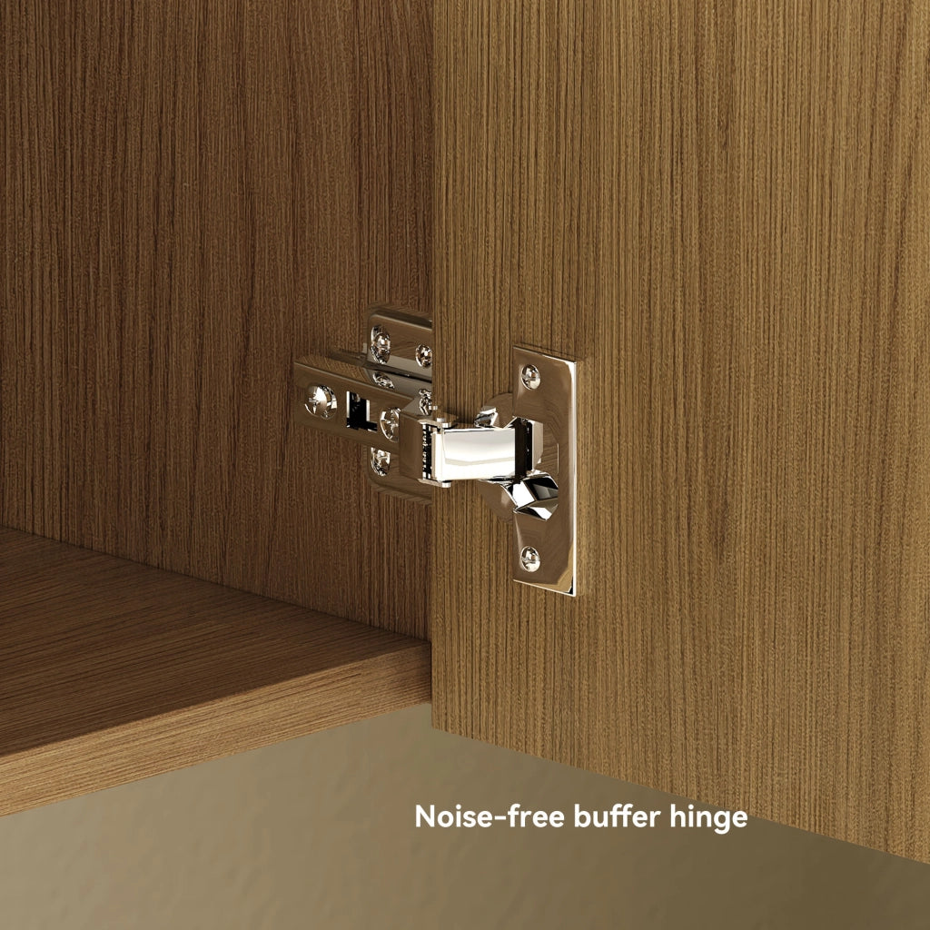 Mobile bagno 60 cm rovere chiaro, ampio spazio contenitivo, 2 ante con chiusura soft-close