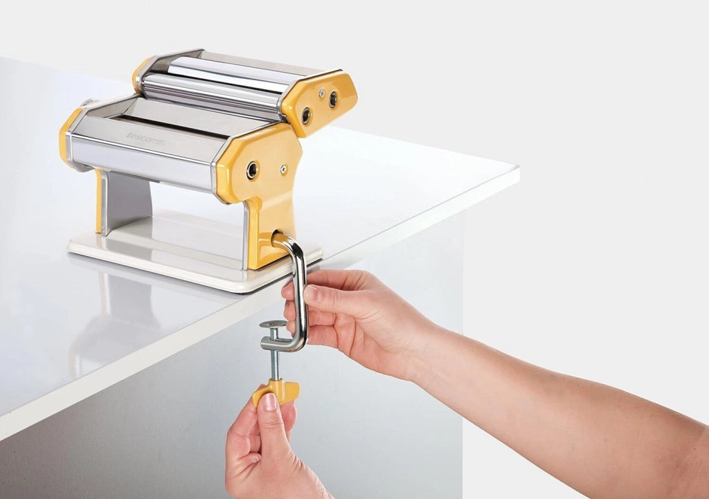 Tescoma 630872 Delicia Macchina per la Pasta Manuale acciaio inossidabile 7 spessori larghezza sfoglia 140 mm