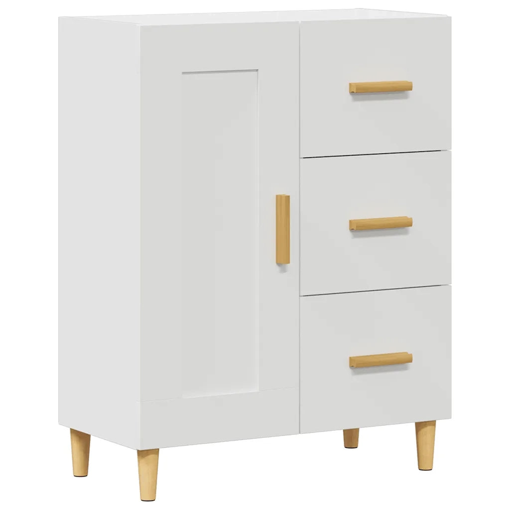 Credenza | Madia | Buffet da pranzo | Armadio da pranzo Bianca 69,5x34x90 cm in Legno Multistrato