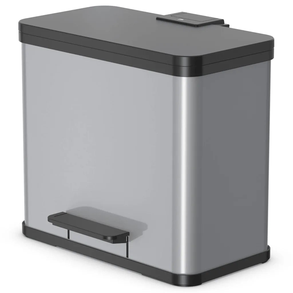 Hailo Pattumiera a Pedale Oko Trio Plus L 3x9 L Argento 0633-230 415434
