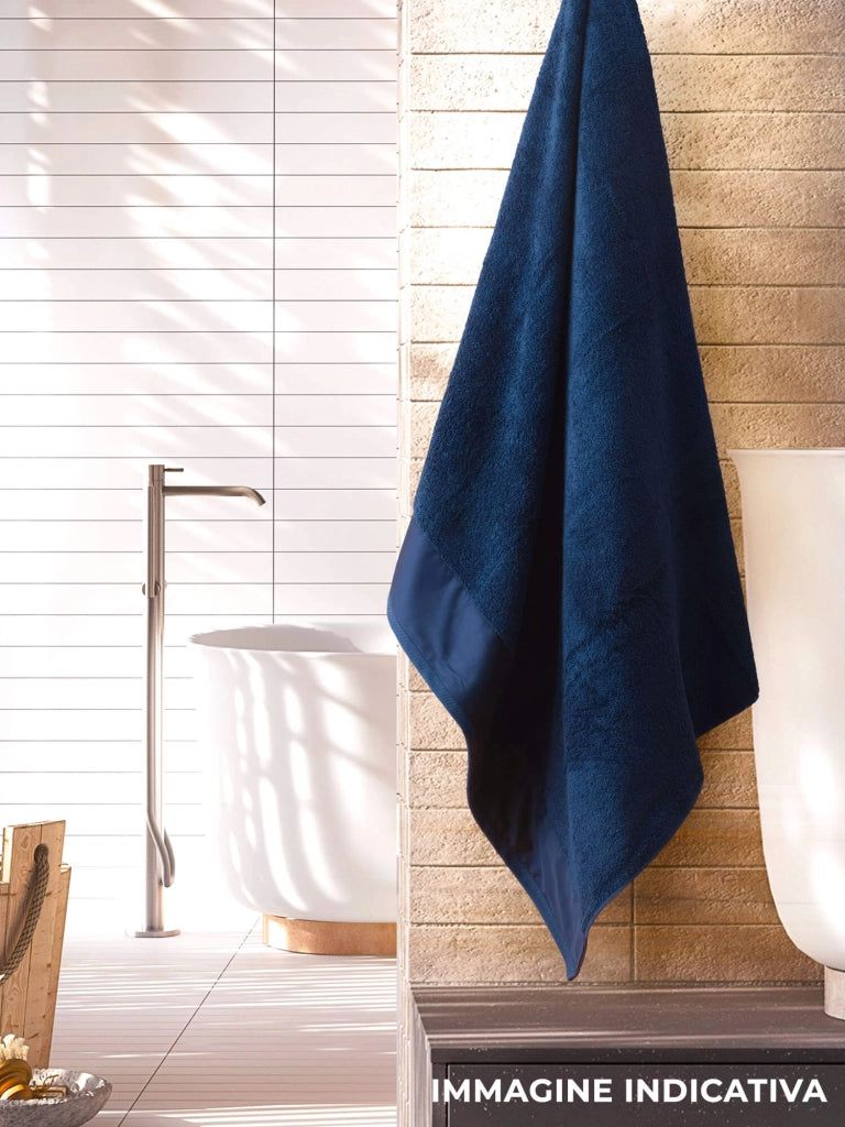 Telo Spugna Asciugamano 60x110 cm con Balza in Raso Garrini Hope Rosa