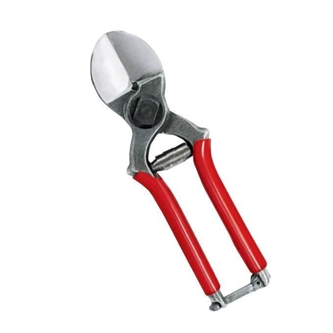 AUSONIA 31108 Forbice per Frutteti a Doppio Taglio 200 mm con Lama in Acciaio Forgiato e Manici Rivestiti in Plastica colore Nero