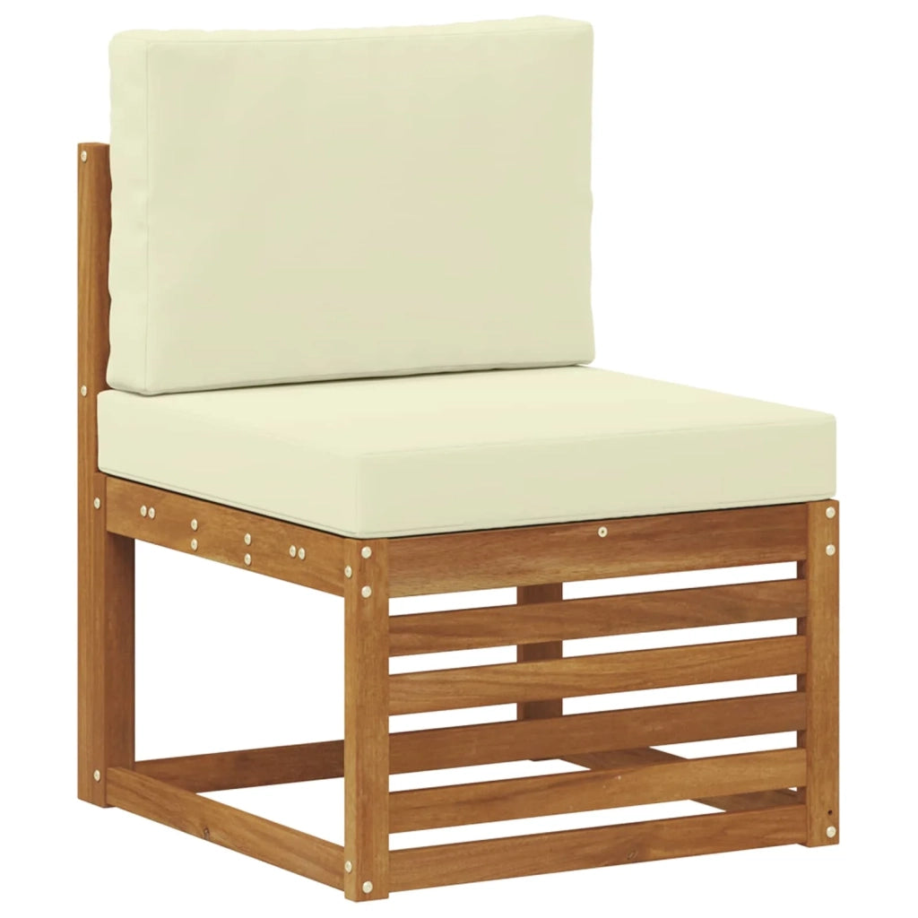 Set divani con cuscino 6 pcs Grigio Naturale e Chiaro 3375266