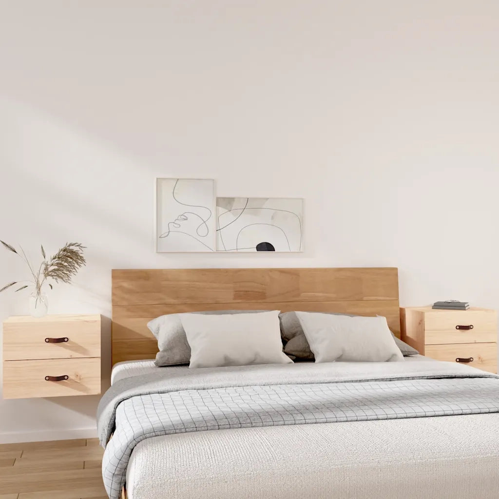 Set di 2 Comodini | Armadio da Notte | Mobiletto da notte a Muro 50x36x40 cm