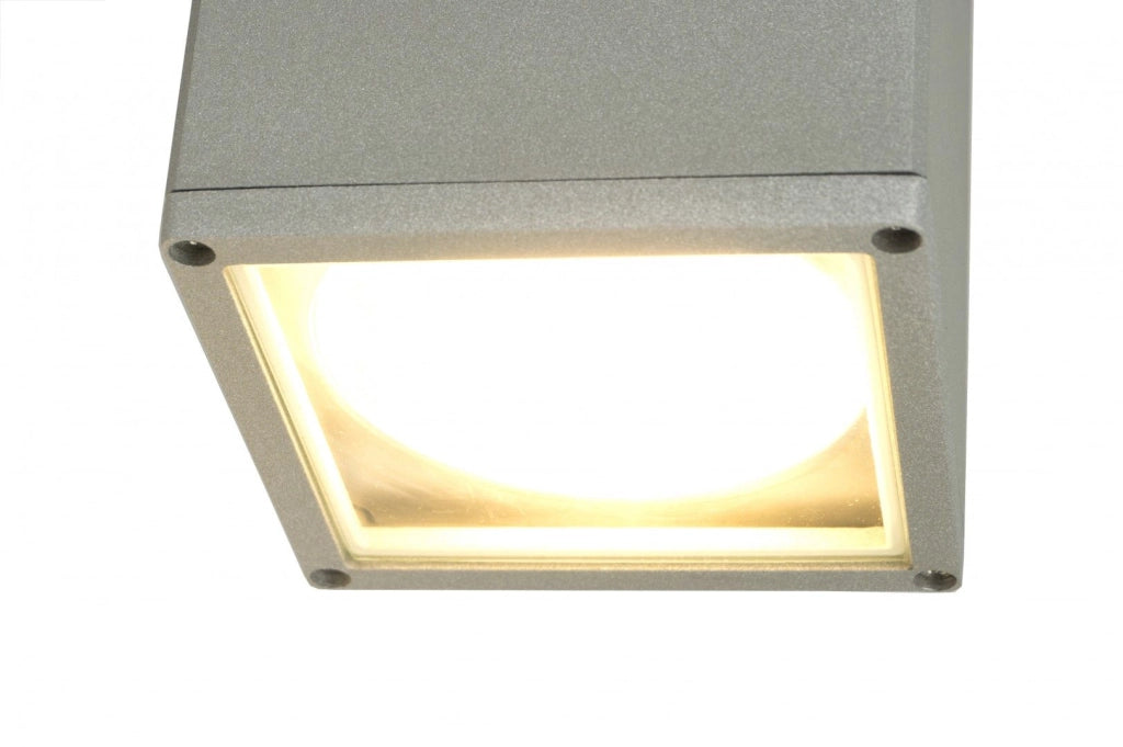 Applique esterna SU-MA Adela 8002 AL E27 argento IP54