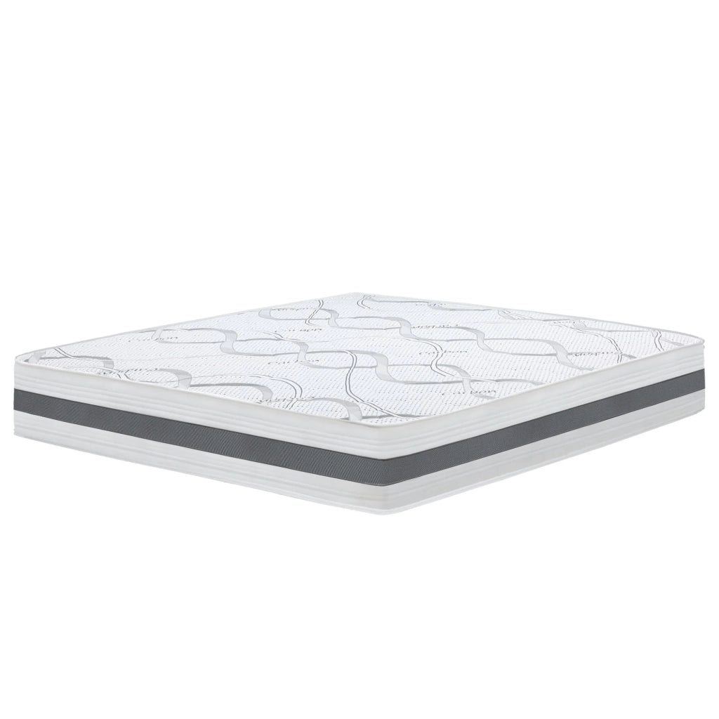 Materasso Matrimoniale 150x190 cm a Media Rigidita' | Altezza 25 cm | Tessuto Anallergico e Traspirante | Proprieta' Ortopediche e Automodellanti | Prodotto in Italia