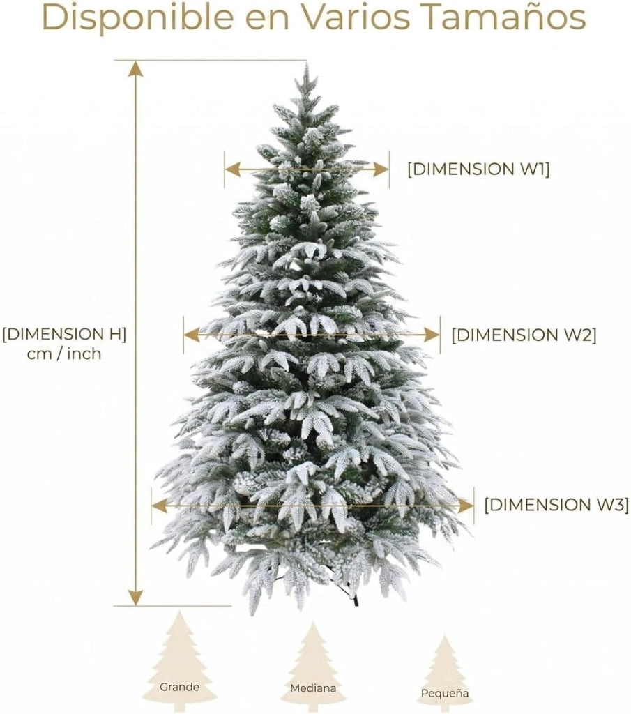 Albero di Natale Innevato 230cm con Rami Folti Realistici PE e PVC e Supporto in Metallo