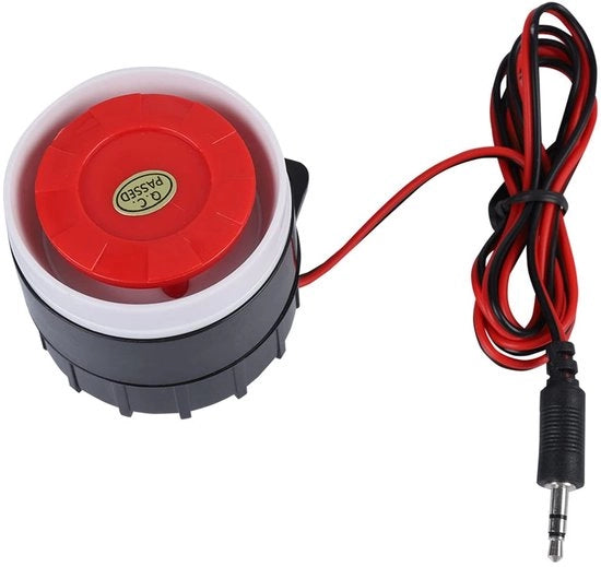 Alarme 12V - Fischio di Allarme Mini a Cavo - 120dB - Idoneo per Sicurezza Domestica - Formato Compatto - Adatto per Nautica e Abitazione