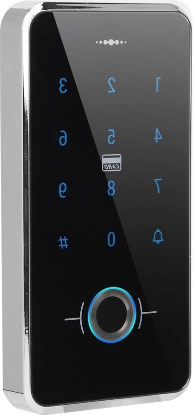 Sistema di accesso senza chiave - deurslot con rilevamento impronte digitali idroimpermeabile - schermo touchscreen IP68 - design ufficio.