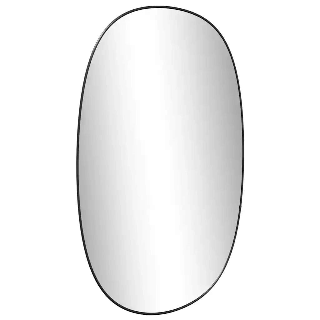 Specchio da Parete Nero 70x45 cm 348225