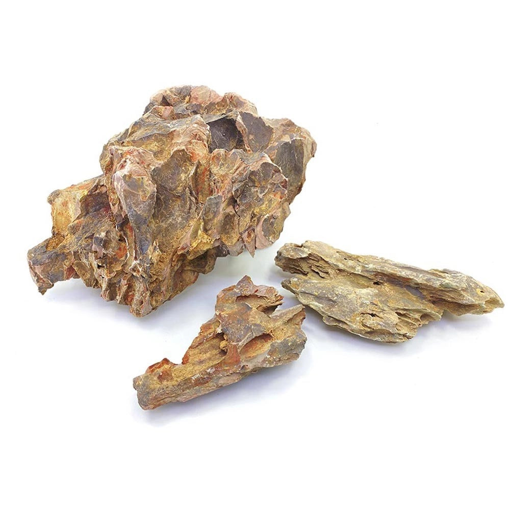Whimar Aquascaping Box Alveolate Rock - Set di rocce non calcaree accuratamente selezionate per Aquascaping Per Acquari Da: 120 L