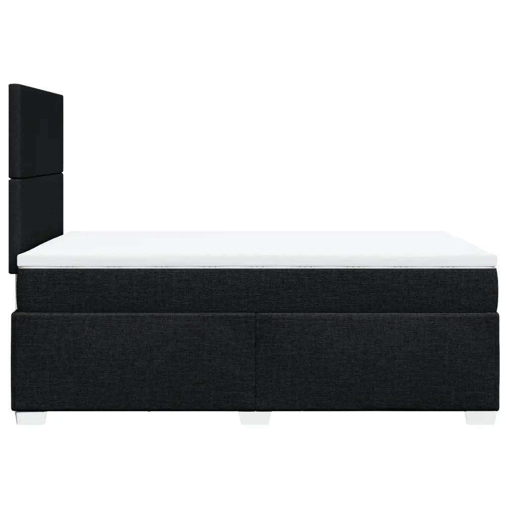 Giroletto a Molle con Materasso Nero 120x190 cm in Tessuto 3290422