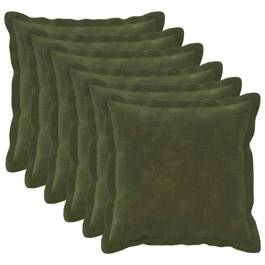 Cuscino 6 pz HOUTEN Verde 40 x 40 cm Fleece in microfibra 932963