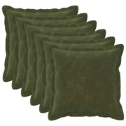 Cuscino 6 pz HOUTEN Verde 40 x 40 cm Fleece in microfibra 932963