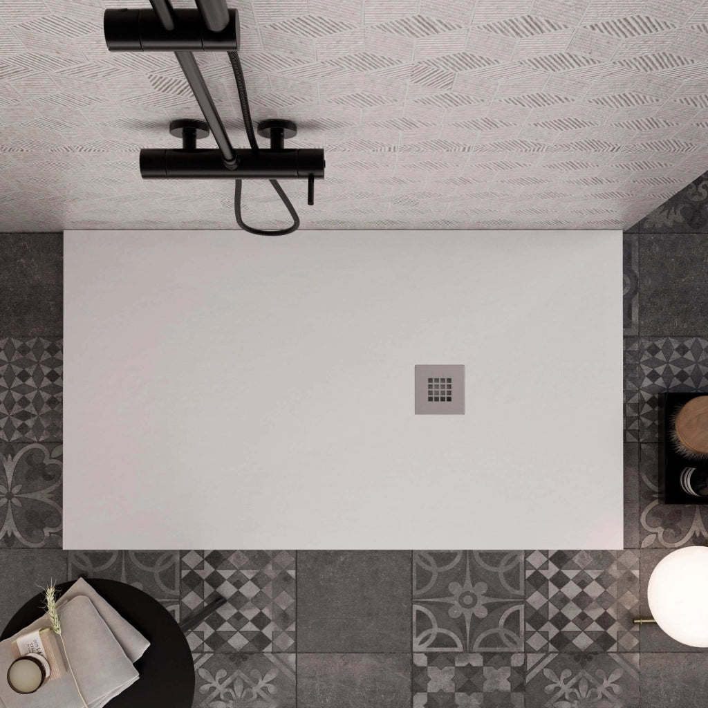 Piatto Doccia 100x190 cm in Pietra Bonussi Everest Bianco