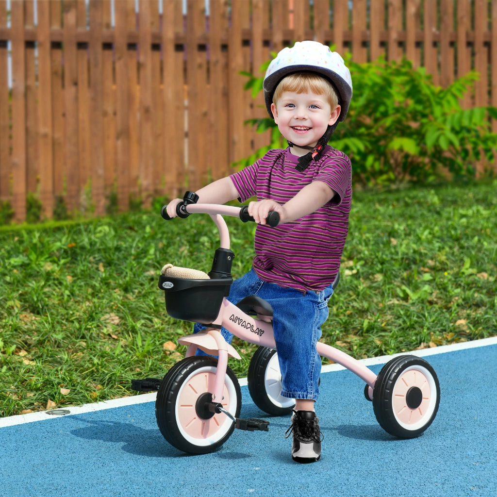 Triciclo Bambini con Campanello e Cestino ¨C Minimal ¨C Rosa