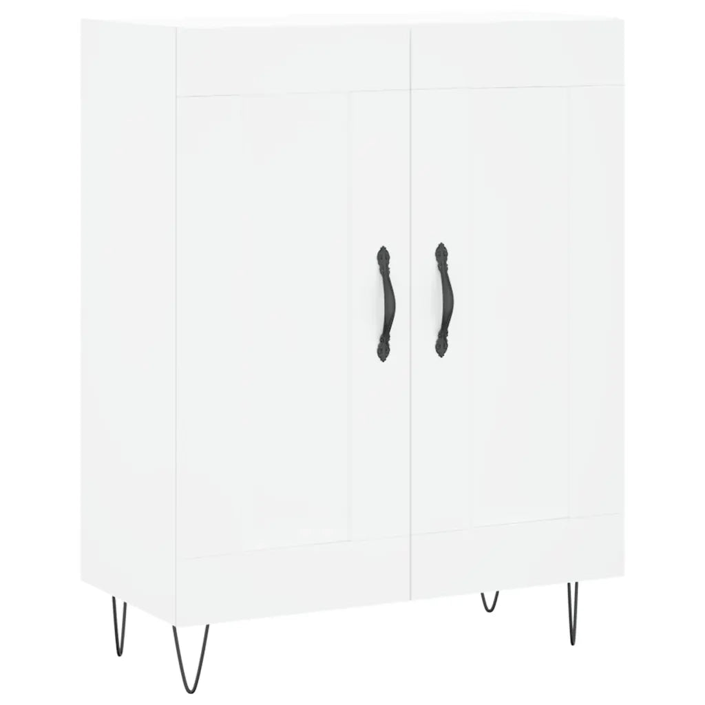 Credenza | Madia | Buffet da pranzo | Armadio da pranzo Bianca 69,5x34x180 cm in Legno Multistrato