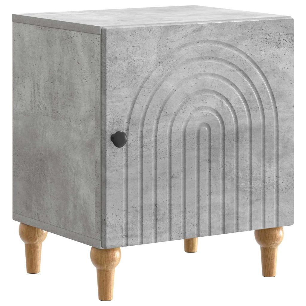 Armadio da Notte Grigio Cemento 43 x 34,5 x 50 cm 894111