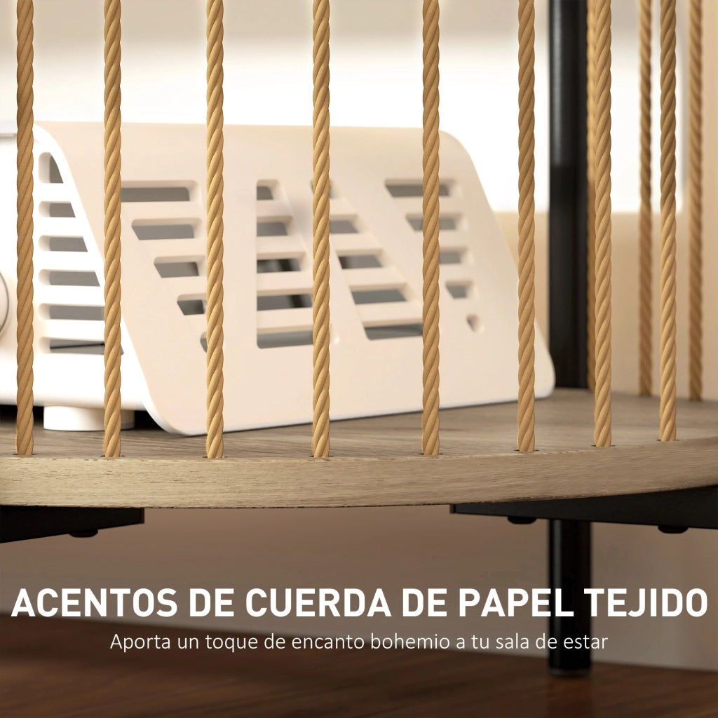 Mobile TV con ripiani aperti ¨C Minimal ¨C 124x43,5x41 cm colore naturale