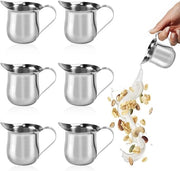 Set di 6 mini bottiglie per latte con maniglia