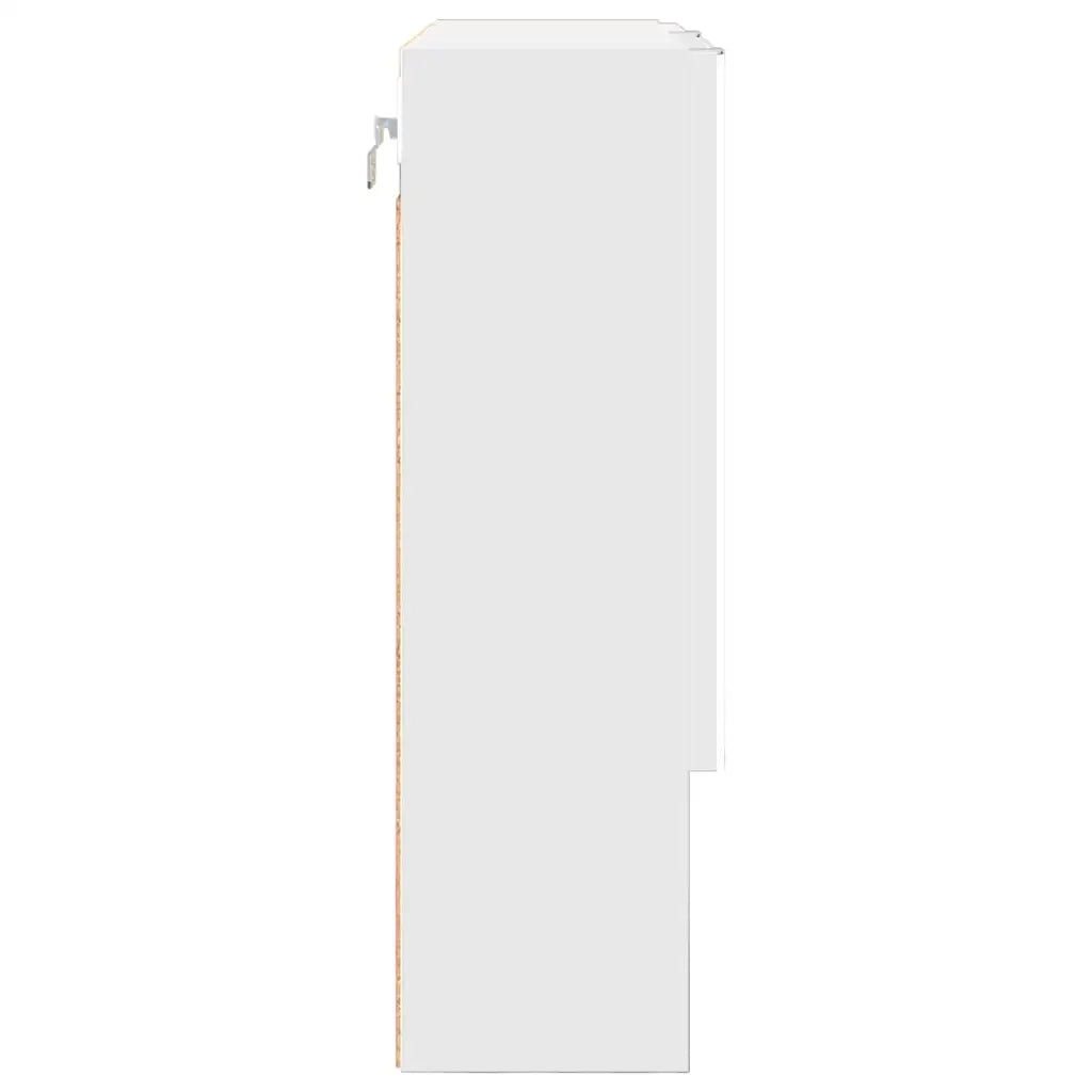 Mobiletto per specchio-Armadietto a Specchio da Bagno Bianco 59 x 17 x 55 cm Legno multistrato