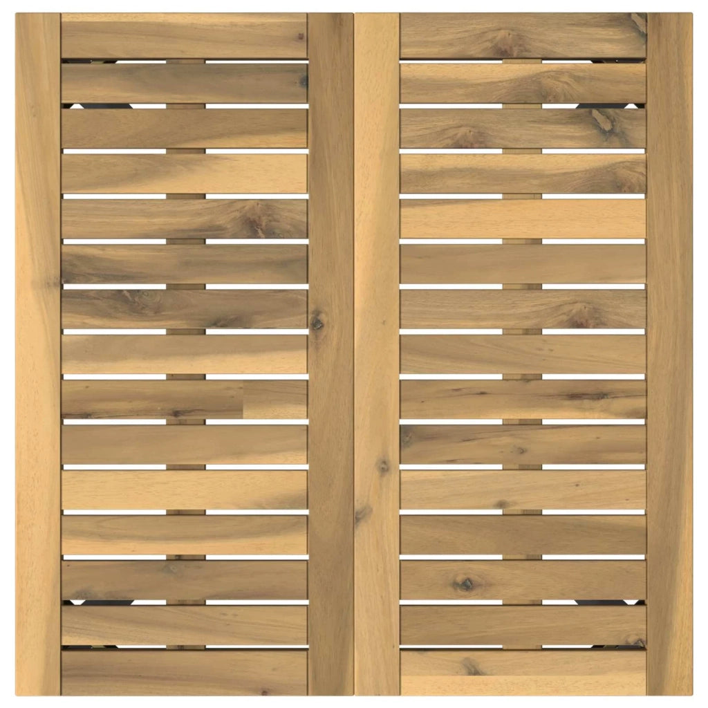 Tavolo da cena da giardino Bianco e Nero 60 x 60,5 x 75 cm 901754