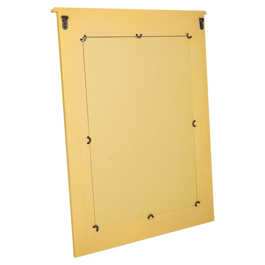 Specchio in legno giallo 70x03x90h