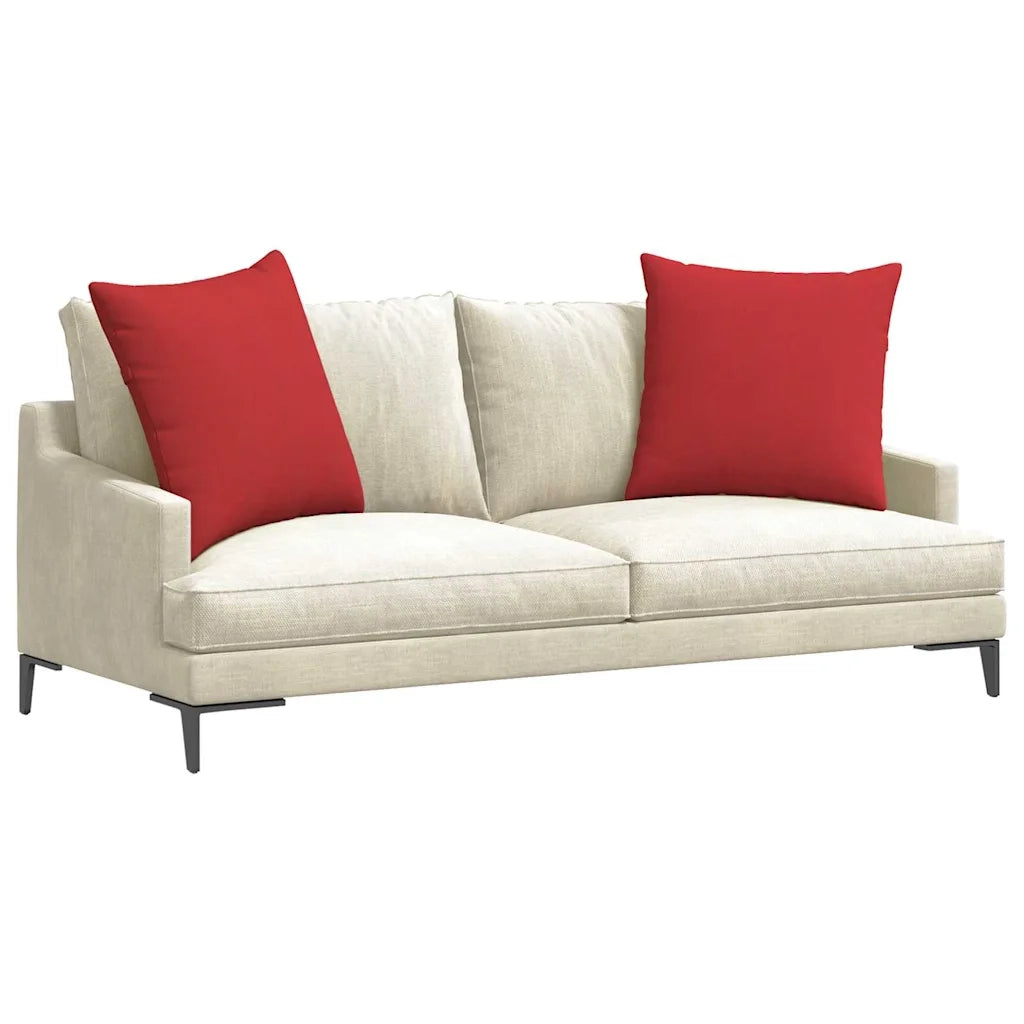 Cuscini da Divano 2 pcs Rosso 80 x 80 cm Tessuto 42014052