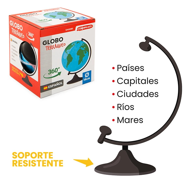 Globo Terrestre Rotante ¨C zephmum ¨C 30cm