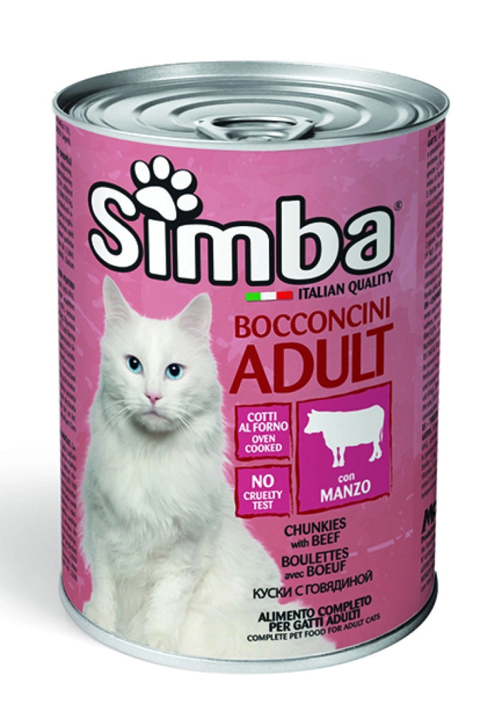 BOCCONCINI PER GATTI 'SIMBA' manzo - gr 415- 24 pezzi  - MONGE