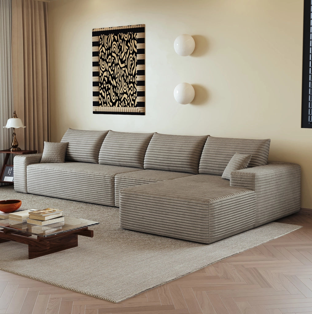 DIVANO in Tessuto 340x175x83 cm Camel