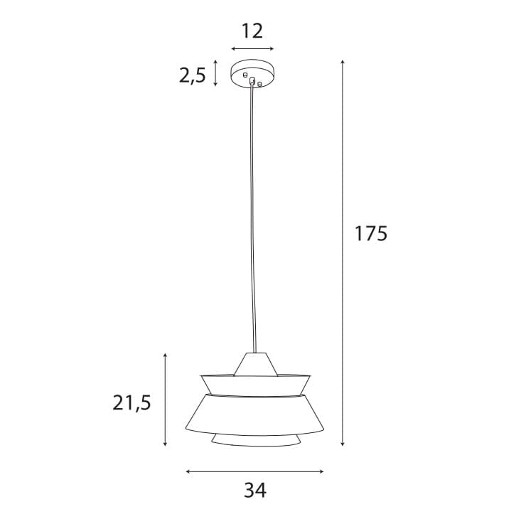 Lampada a sospensione Kioto legno E27 60W Maxlight