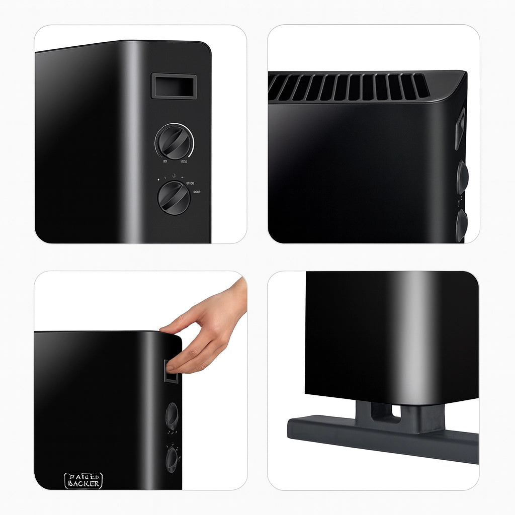 TERMOCONVETTORE BLACK & DECKER TURBO A PAVIMENTO BXCSH 2000E