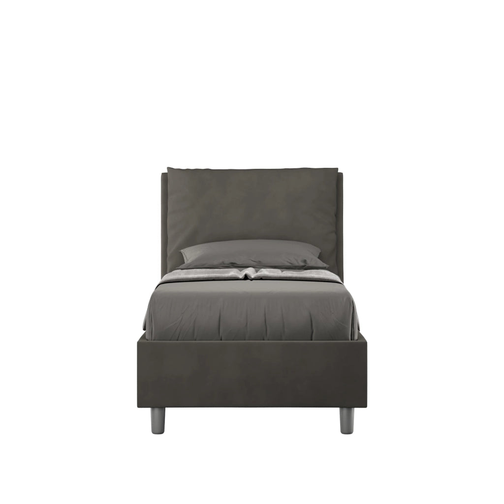 Letto Singolo 100x200 cm Senza Rete Antea Grigio