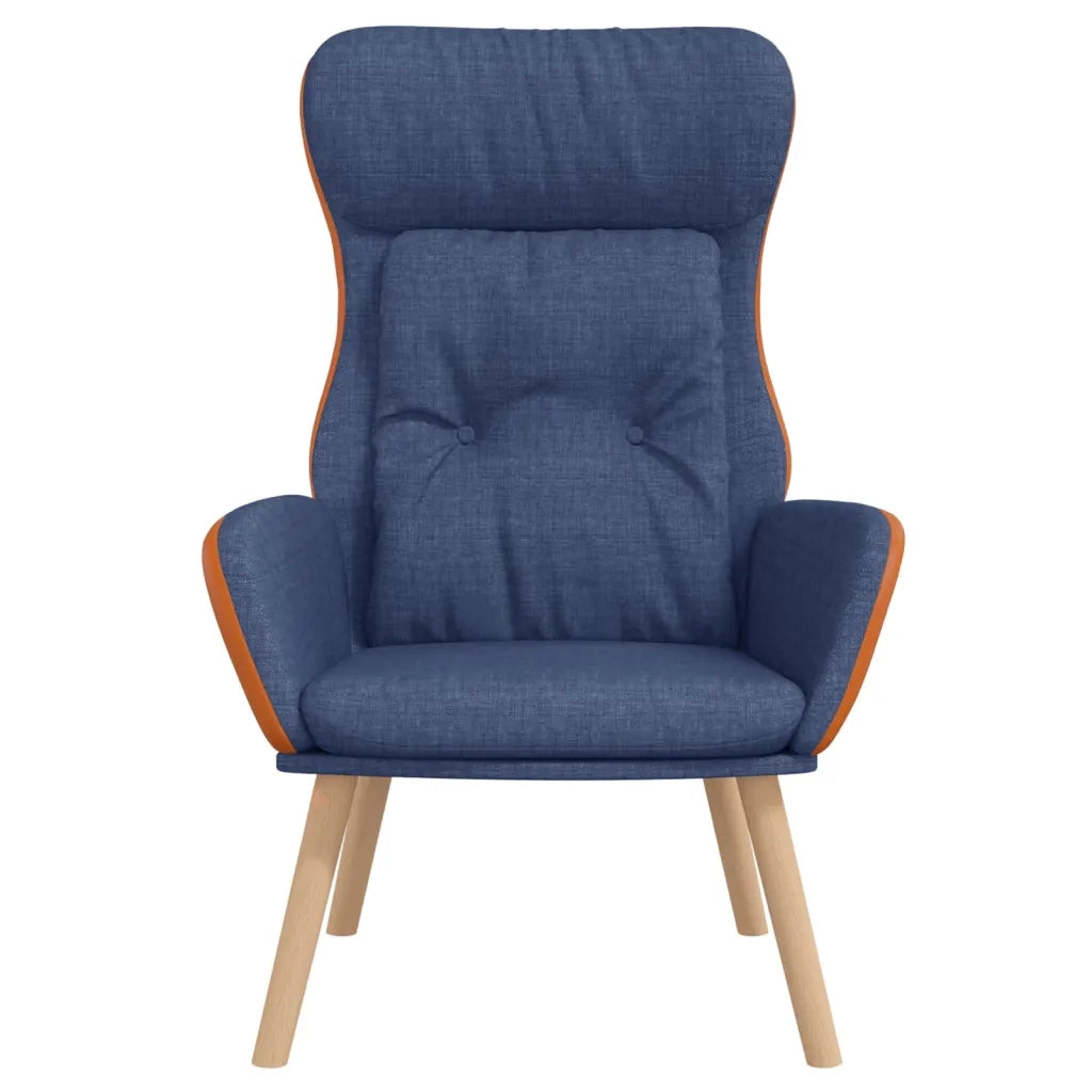 Poltrona Rilassante Blu in Tessuto e PVC 341305